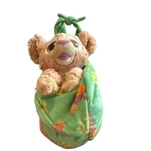 Disney The Lion King Plush Animal Toy in Green Blanket